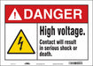 Safety Sign 10 in x 14 in Vinyl