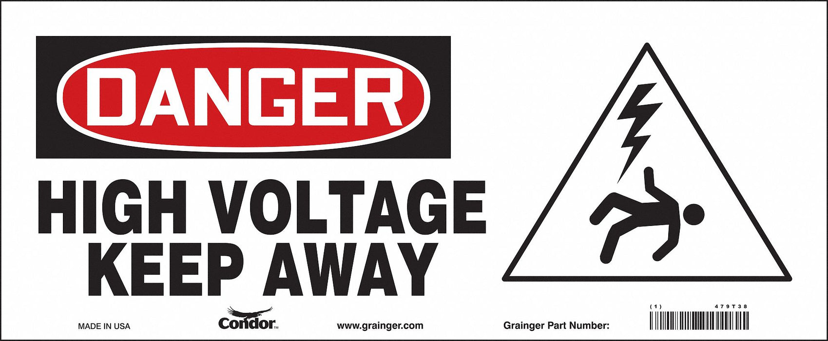 Safety Sign 7 in x 17 in Vinyl