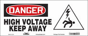Safety Sign 7 in x 17 in Vinyl