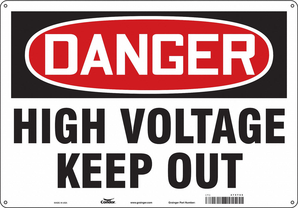 Safety Sign 14 inx20 in Aluminum