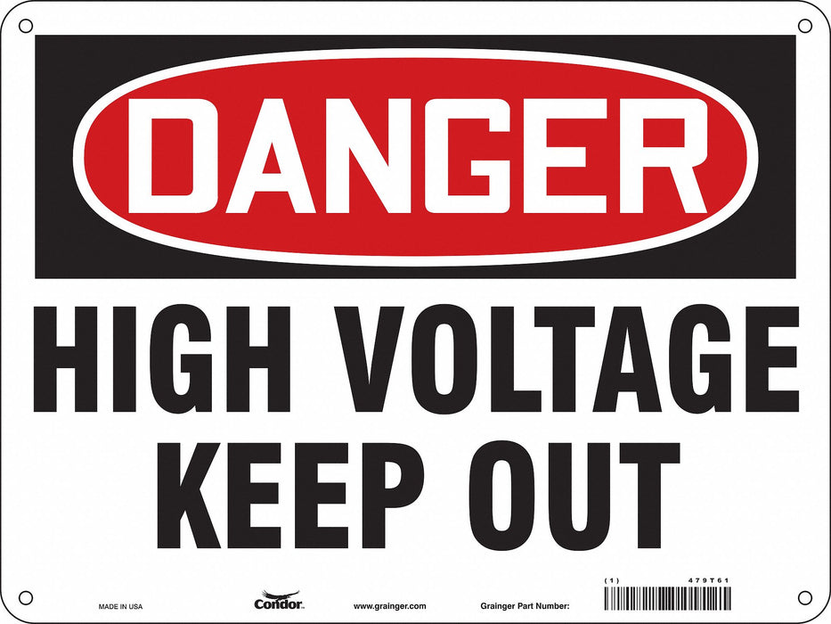 Safety Sign 18 inx24 in Aluminum