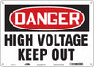 J6932 Safety Sign 10 in x 14 in Glow Vinyl
