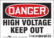 J6932 Safety Sign 3 1/2 inx5 in Vinyl