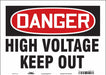 J6932 Safety Sign 10 inx14 in Vinyl