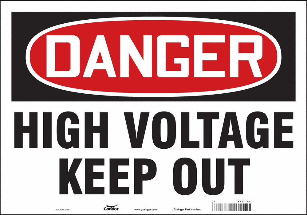 Safety Sign 14 inx20 in Vinyl