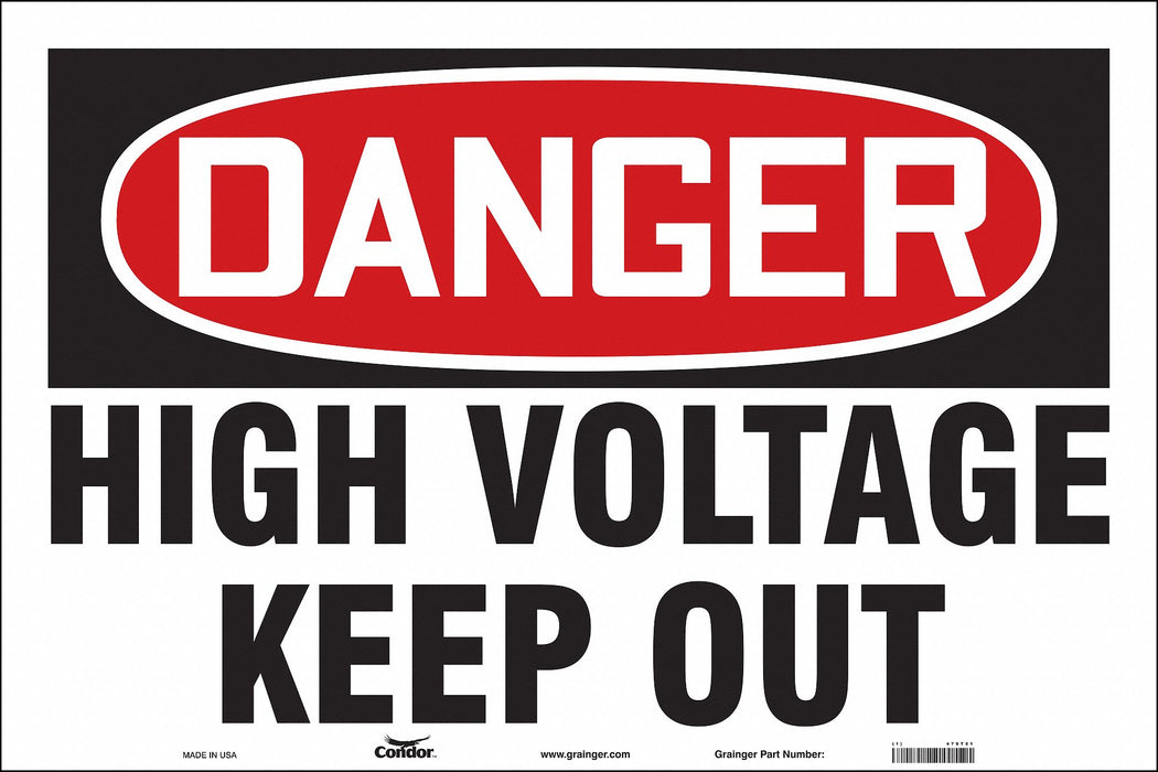 Safety Sign 24 in x 36 in Vinyl