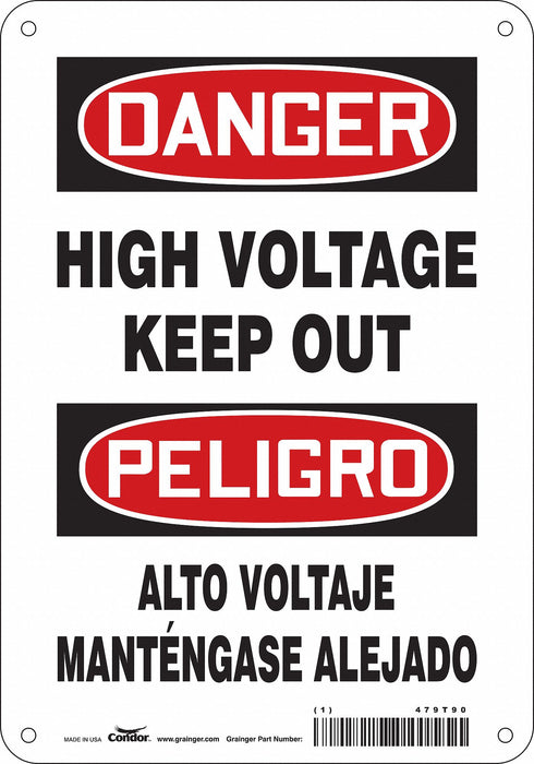 Safety Sign 10 inx7 in Aluminum