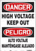 Safety Sign 20 in x 14 in Aluminum