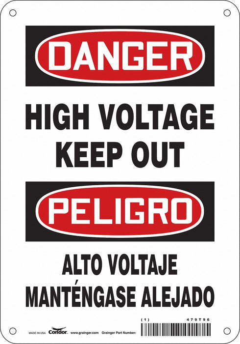 Safety Sign 10 inx7 in Polyethylene