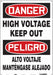 Safety Sign 20 inx14 in Polyethylene