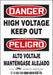 Safety Sign 3 1/2 inx5 in Vinyl
