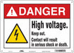 Safety Sign 10 in x 14 in Aluminum