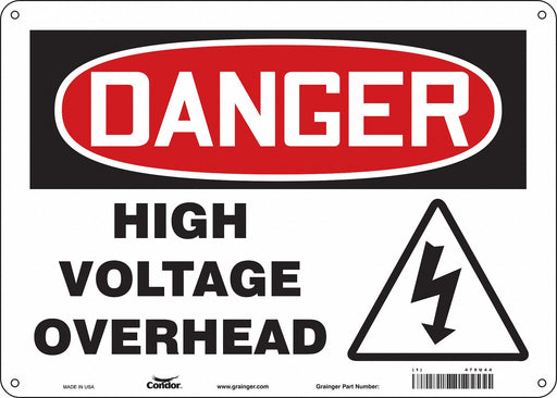 Safety Sign 10 inx14 in Aluminum