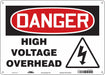 Safety Sign 10 in x 14 in Polyethylene