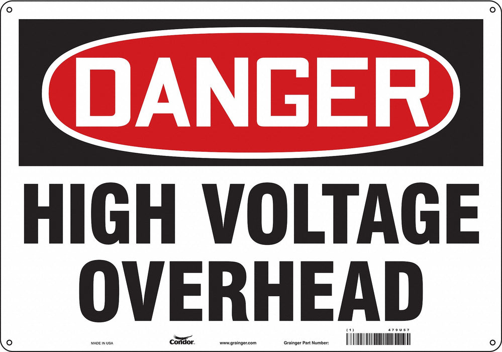 Safety Sign 14 inx20 in Polyethylene
