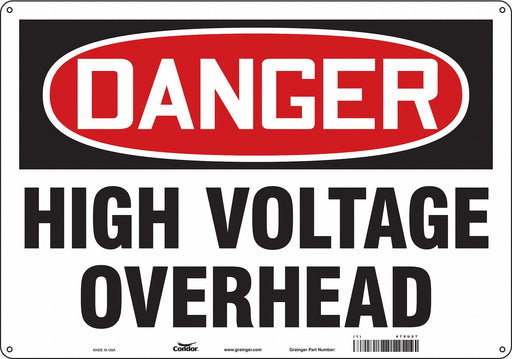 Safety Sign 14 inx20 in Polyethylene
