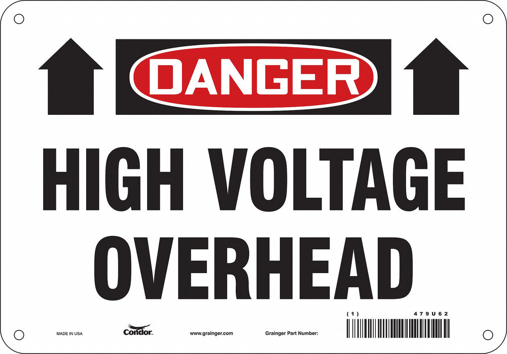 Safety Sign 7 in x 10 in Aluminum