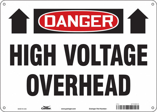 Safety Sign 10 inx14 in Aluminum