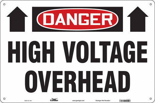 Safety Sign 24 in x 36 in Polyethylene