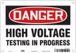 Safety Sign 7 inx10 in Polyethylene