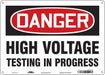 Safety Sign 10 inx14 in Polyethylene