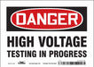 Safety Sign 5 in x 7 in Vinyl