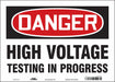 Safety Sign 10 in x 14 in Vinyl