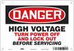 J8886 Safety Sign 7 in x 10 in Aluminum