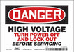 J8886 Safety Sign 5 inx7 in Vinyl
