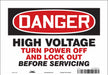 J8886 Safety Sign 7 in x 10 in Vinyl