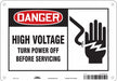 Safety Sign 7 in x 10 in Polyethylene