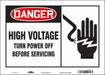 Safety Sign 10 in x 14 in Vinyl