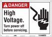 Safety Sign 10 in x 14 in Aluminum