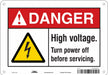 Safety Sign 7 in x 10 in Aluminum