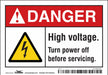 Safety Sign 3 1/2 inx5 in Vinyl