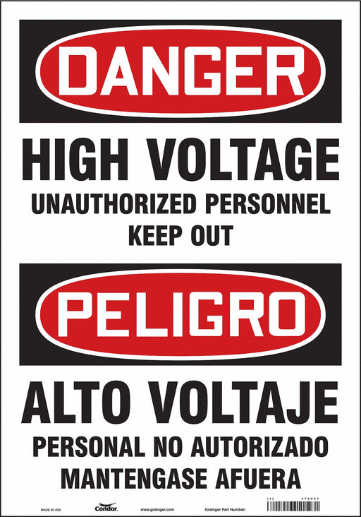 Safety Sign 20 inx14 in Vinyl