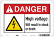 Safety Sign 7 in x 10 in Aluminum