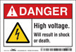 Safety Sign 3 1/2 inx5 in Vinyl