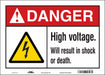 Safety Sign 10 in x 14 in Vinyl