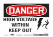 Safety Sign 5 in x 7 in Vinyl