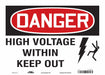 Safety Sign 10 in x 14 in Vinyl