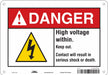 Safety Sign 7 in x 10 in Aluminum