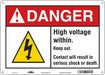 Safety Sign 10 in x 14 in Polyethylene