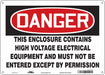 Safety Sign 10 inx14 in Aluminum