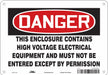 Safety Sign 7 in x 10 in Polyethylene