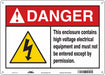 Safety Sign 10 inx14 in Aluminum