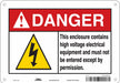 Safety Sign 7 in x 10 in Polyethylene