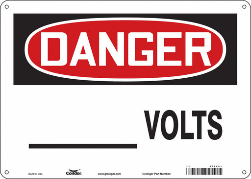 Safety Sign 10 inx14 in Aluminum