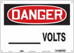 Safety Sign 10 in x 14 in Polyethylene
