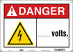 Safety Sign 10 in x 14 in Polyethylene